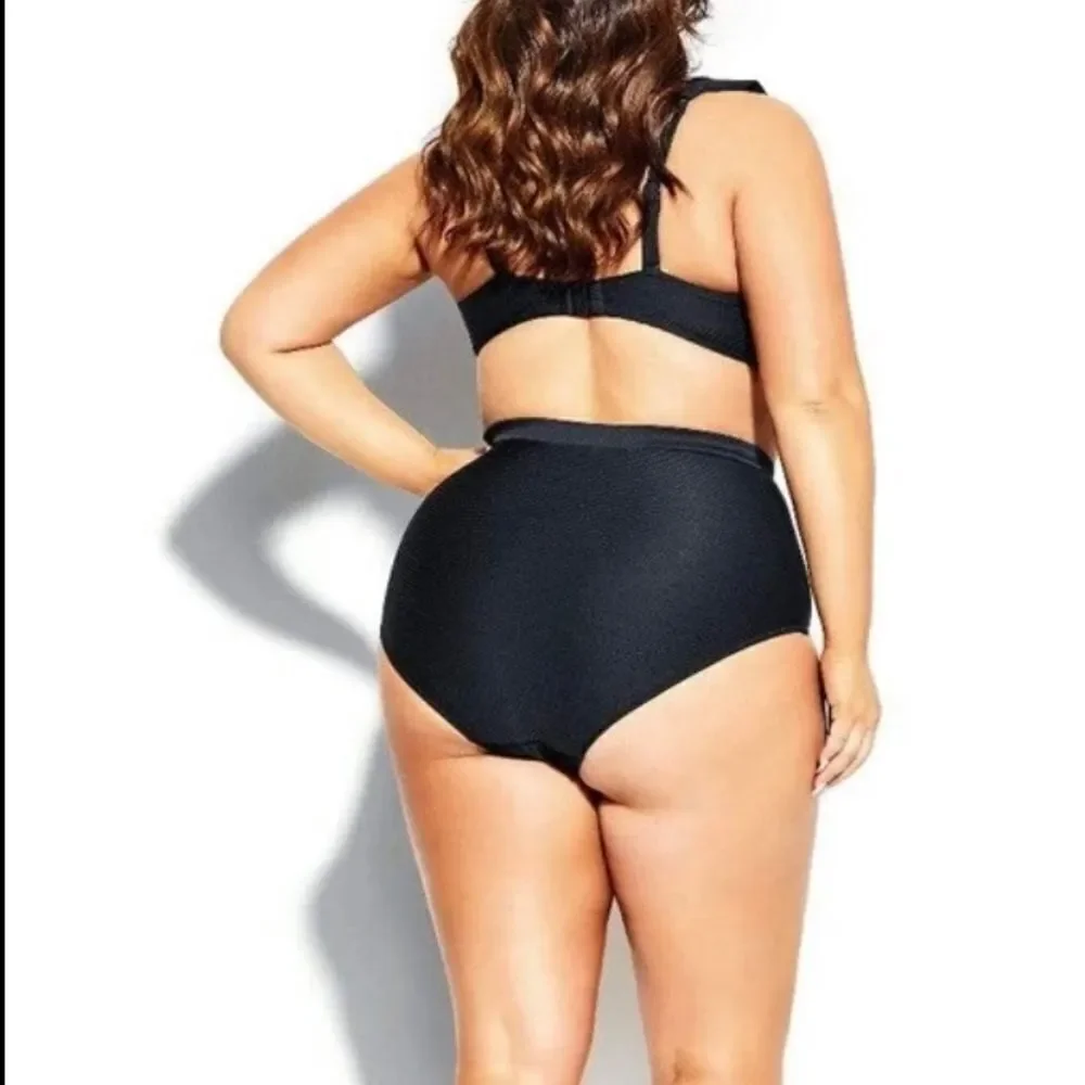 NWT City Chic Black Cavallo Bikini Brief Plus Size
